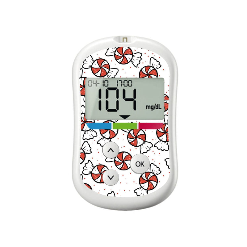 Peelz Peppermints for OneTouch Verio Flex Glucometer Peelz/Stickers White Smoke