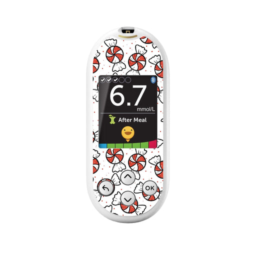 Peelz Peppermints for OneTouch Verio Reflect Glucometer Peelz/Stickers White Smoke