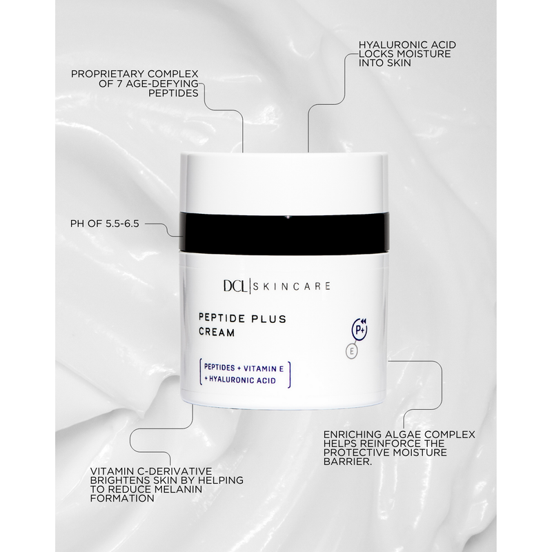 DCL Skincare Peptide Plus Cream jar Lavender