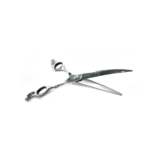 Vip Barber Supply Percu Professional Curved Shear Assorted Sizes Curved Shear White Smoke 7'',8''