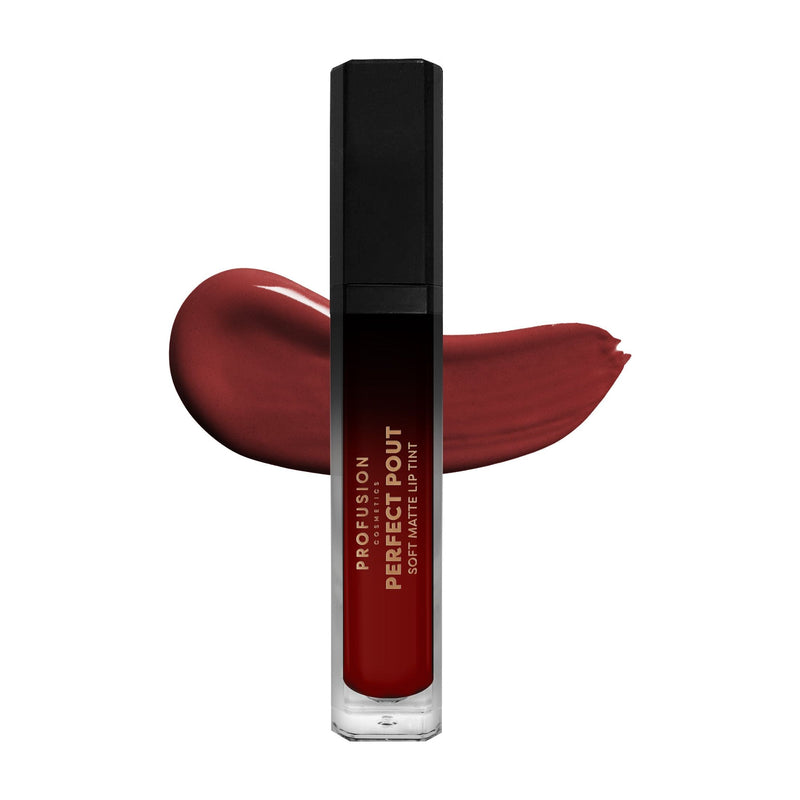 Profusion Cosmetics PERFECT POUT | Soft Matte Lip Tint Lips Saddle Brown Powerful