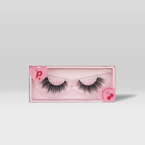 Pink Purée Petal Faux Mink Lashes Gray