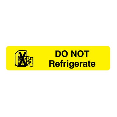 Healt Care Label-Do Not  Refrigerate 324Ct Labels & Tags Yellow