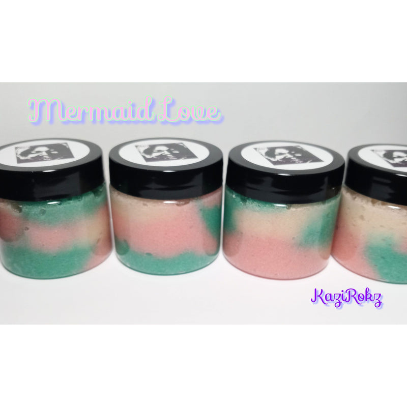 KaziRokz Mermaid Love "Vegan Lip Scrub" Light Gray