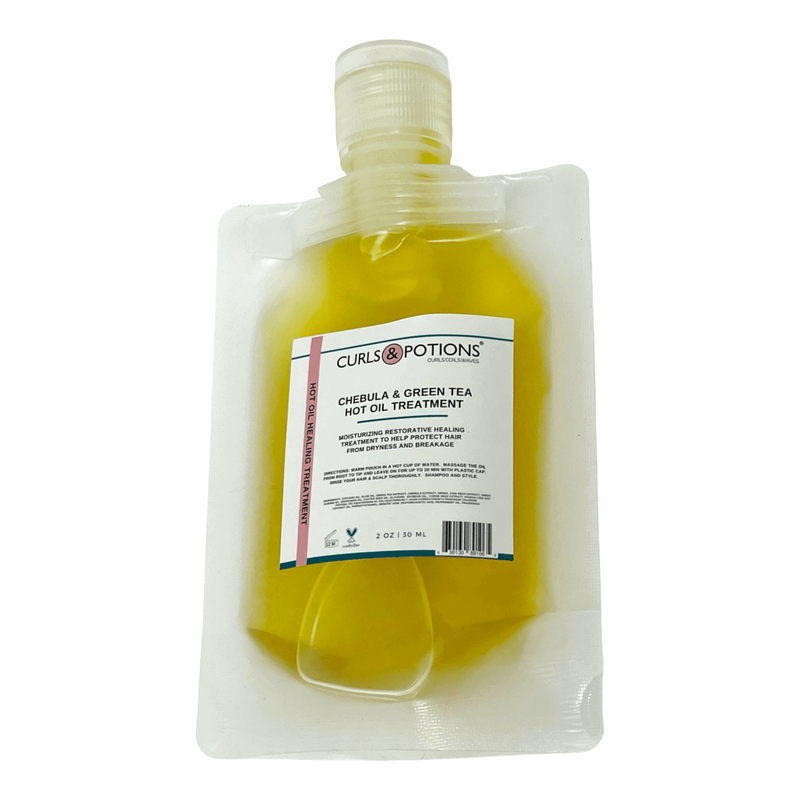 Curls & Potions Chebula & Green Tea Hot Oil Treatment hot oil treatment Light Gray 1 OZ,2 OZ,3 OZ