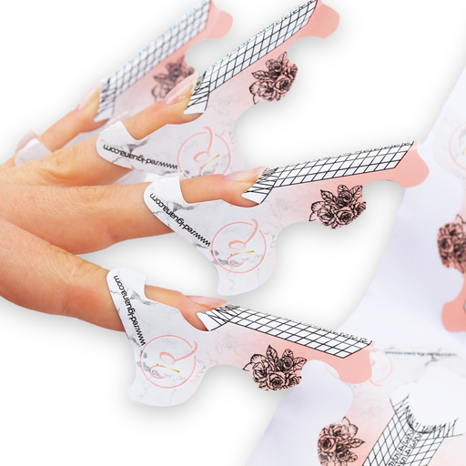 Red Iguana LLC Nail Forms Nail Tips White Smoke