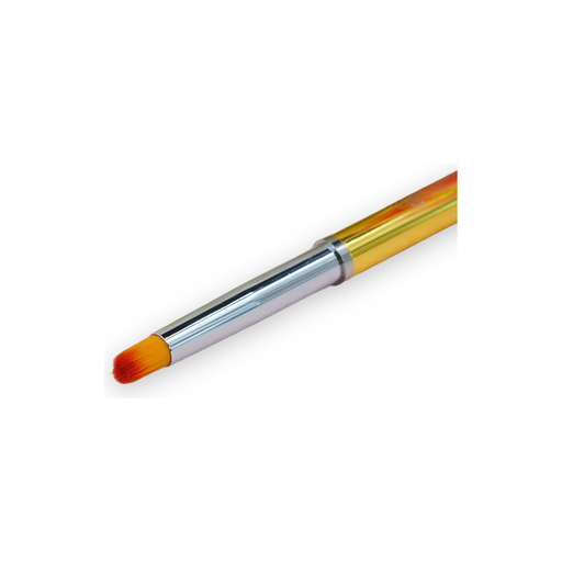 Red Iguana LLC Nail Art Gradient Rounded Brush Nail Art Brush White Smoke