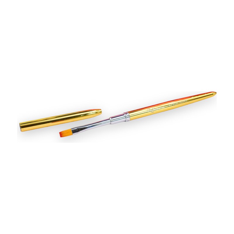 Red Iguana LLC Builder Gel Brush Square 6 Nail Art Brush White Smoke