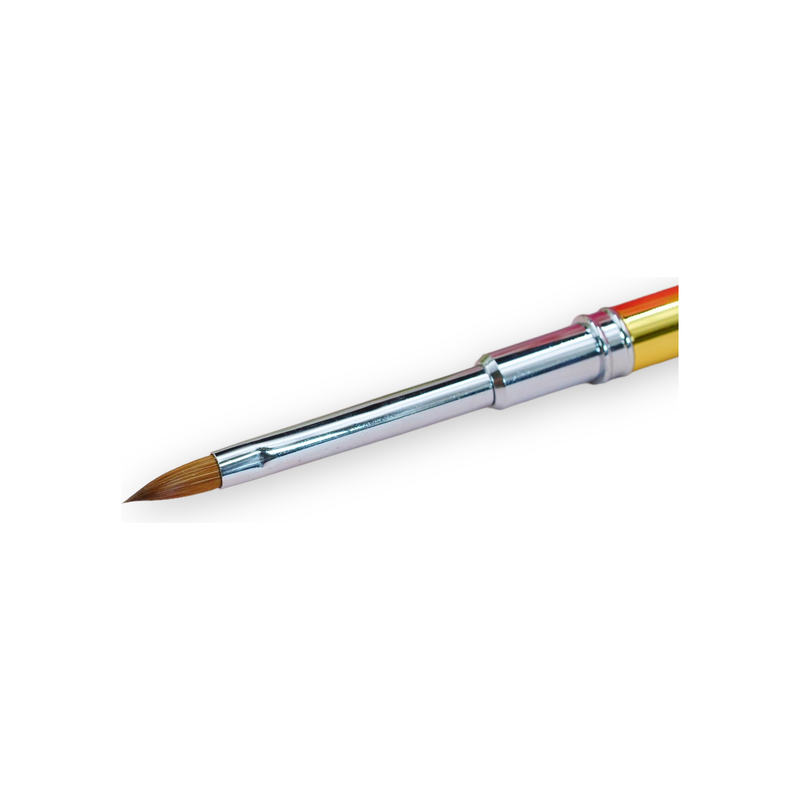Red Iguana LLC Cat's Tongue 3D Brush Nail Art Brush White Smoke