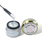 Red Iguana LLC Bridal Pearls French Gel Paint Nail Art White Smoke