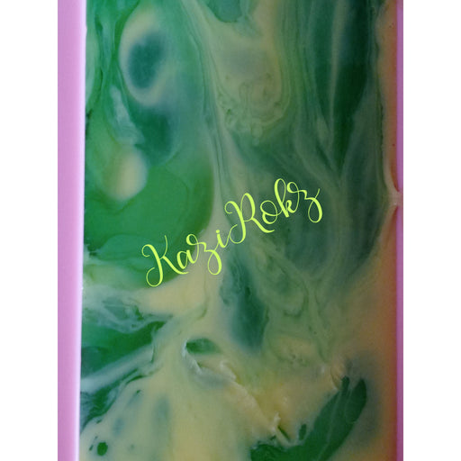 KaziRokz Cucumber Melon Hemp Bar Soap (100% Vegan / Cruelty Free) Sea Green