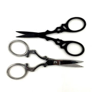 Badass Beard Care Beard & Mustache Scissors SCISSORS Black Black,Silver