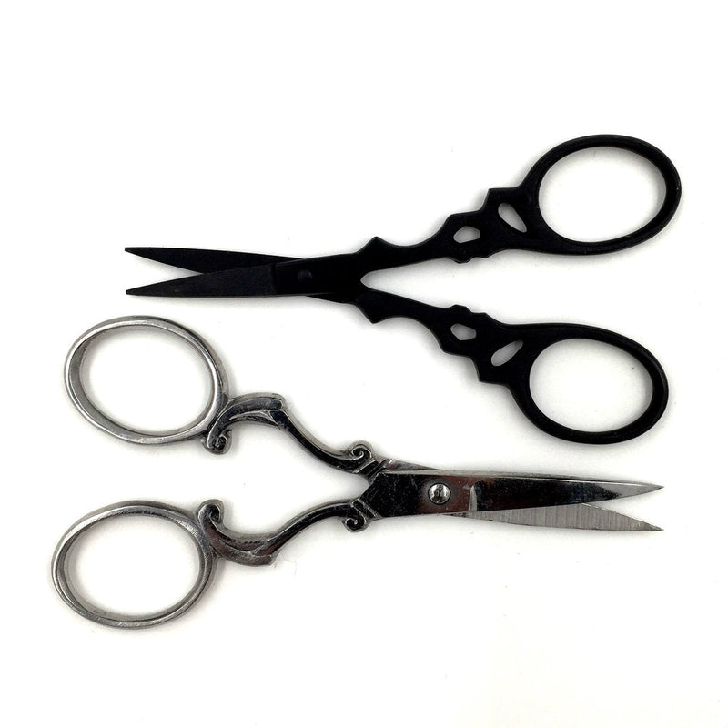 Badass Beard Care Beard & Mustache Scissors SCISSORS Black Black,Silver