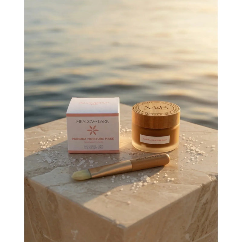 Meadow and Bark Manuka Moisture Mask & Brush Wheat 50g,10g