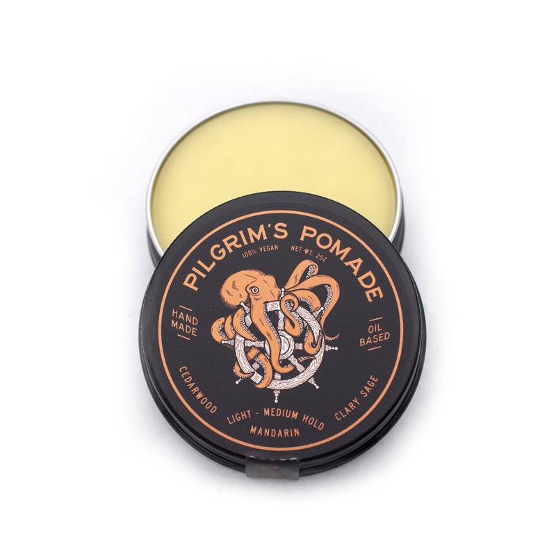 Brooklyn Grooming Pilgrim's® Vegan Pomade (Mandarin and Clary Sage) Wheat