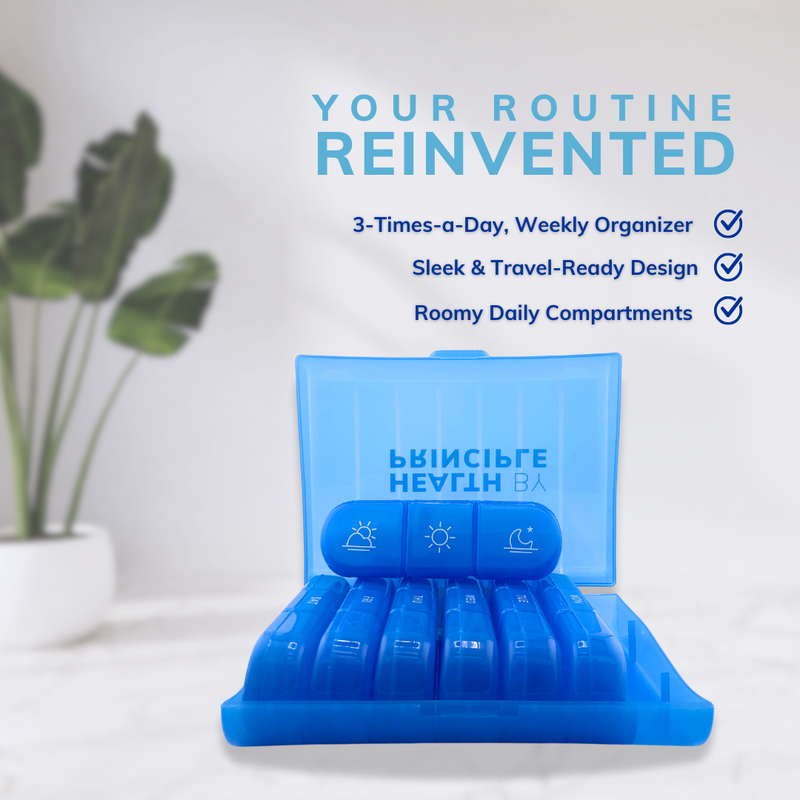 Health By Principle 3-Times-a-Day Pill Organizer Lavender