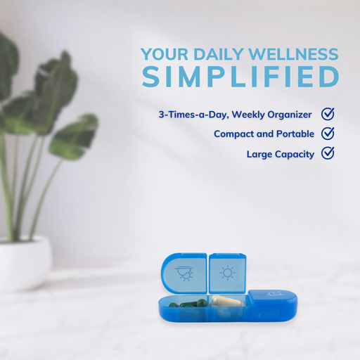 Health By Principle 3-Times-a-Day Pill Organizer Lavender