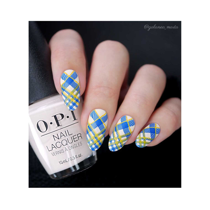UberChic Beauty Pretty In Plaid-03 Stamping Plate Black