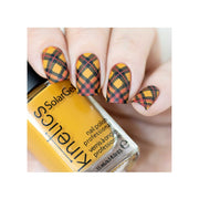 UberChic Beauty Pretty In Plaid-03 Stamping Plate Gray