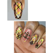 UberChic Beauty Pretty In Plaid-03 Stamping Plate Rosy Brown