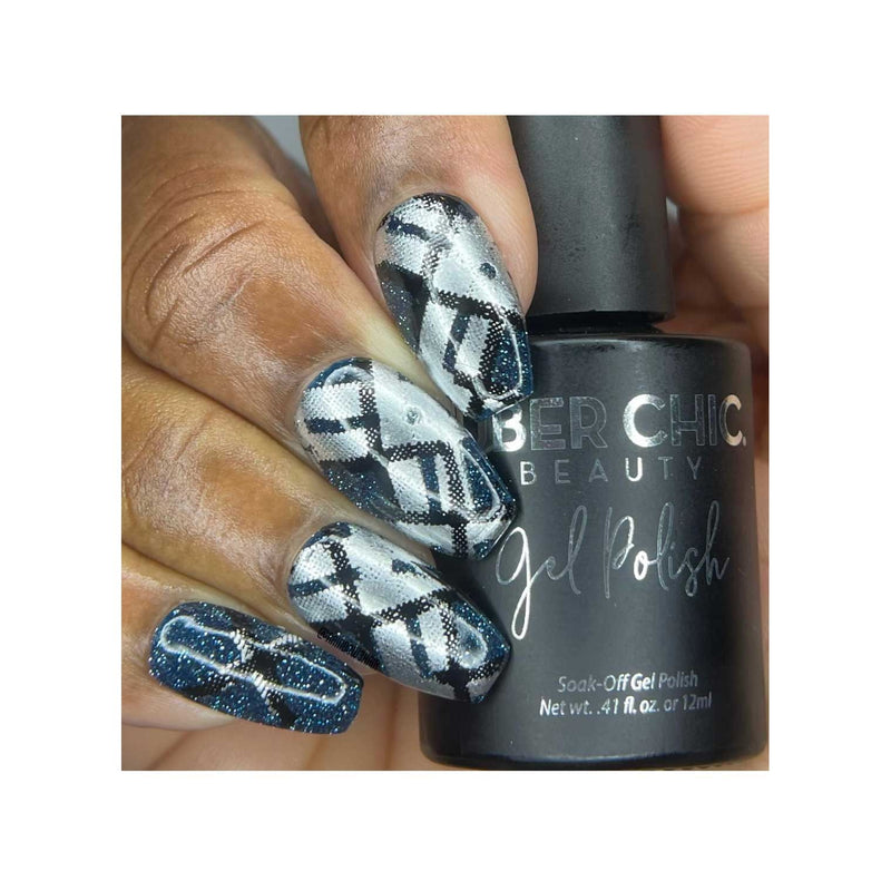 UberChic Beauty Pretty In Plaid-03 Stamping Plate Dark Slate Gray