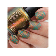 UberChic Beauty Pretty In Plaid-03 Stamping Plate Rosy Brown