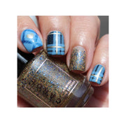 UberChic Beauty Pretty In Plaid-03 Stamping Plate Dark Slate Gray