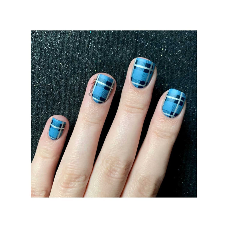 UberChic Beauty Pretty In Plaid-03 Stamping Plate Dark Slate Gray