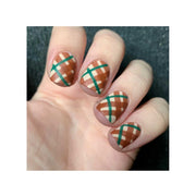UberChic Beauty Pretty In Plaid-03 Stamping Plate Tan