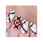 UberChic Beauty Pretty In Plaid-03 Stamping Plate Rosy Brown