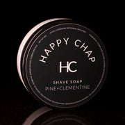 Happy Chap Happy Chap Pine + Clementine Shaving Collection Shaving Set Black Shaving Soap 4 oz