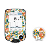 Peelz Pineapple Paradise Freestyle Libre 2 Peelz/Stickers White Smoke Receiver + Sensor,Sensor Only
