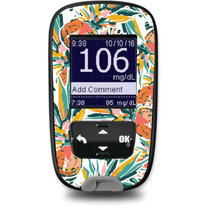 Peelz Pineapple Paradise Sticker for the Accu-Chek Guide Glucometer Peelz/Stickers White Smoke