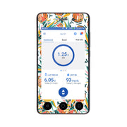 Peelz Pineapple Paradise Sticker for Omnipod DASH® PDM – Pump Peelz Peelz/Stickers White Smoke Whole System Peelz (front + case),Front Peelz