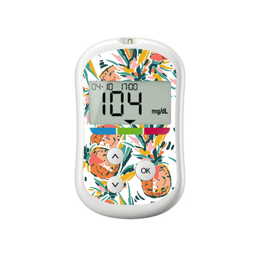 Peelz Pineapple Paradise for OneTouch Verio Flex Glucometer Peelz/Stickers White Smoke