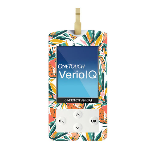Peelz Pineapple Paradise for OneTouch Verio IQ Glucometer Peelz/Stickers White Smoke