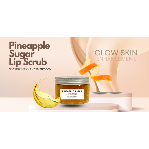 Glow Skin Enhancement LIP SCRUB PINEAPPLE SUGAR Lip Care Antique White