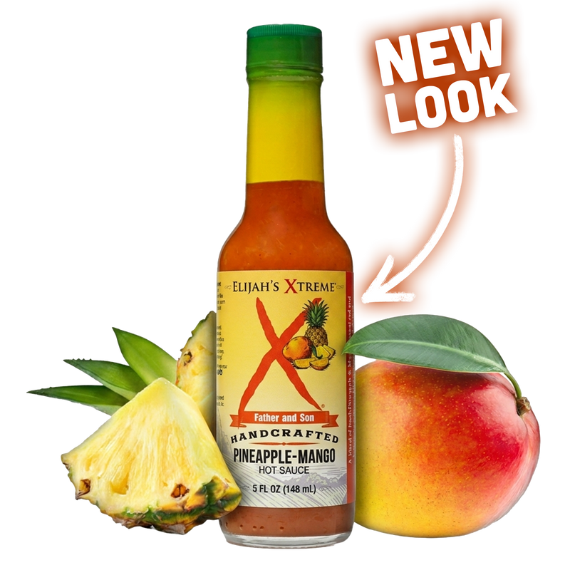 Elijah's Xtreme Pineapple-Mango Habanero Hot Sauce Hot Sauce Black