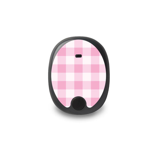 Peelz Pink Plaid Eversense Smart Transmitter Peelz/Stickers White Smoke