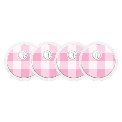 Peelz Pink Plaid Sticker Designed for the FreeStyle Libre 3 Plus & Lingo  Sensor Peelz/Stickers White Smoke 4-pack (Set of 4 Stickers)