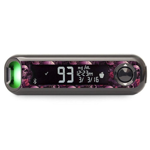 Peelz Pink Skulls Bayer Contour© Next One Glucometer Peelz/Stickers Dark Slate Gray