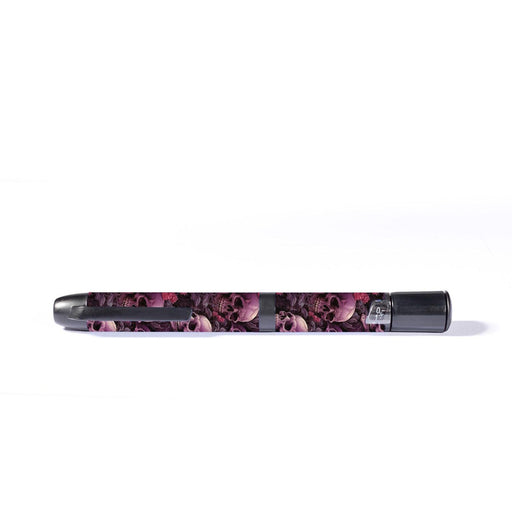 Peelz Pink Skulls InPen - Smart Insulin Pen Peelz/Stickers Dark Slate Gray