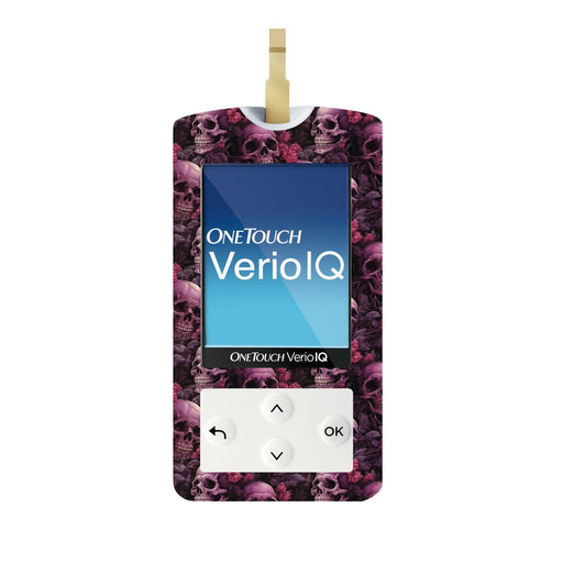 Peelz Pink Skulls for OneTouch Verio IQ Glucometer Peelz/Stickers White Smoke