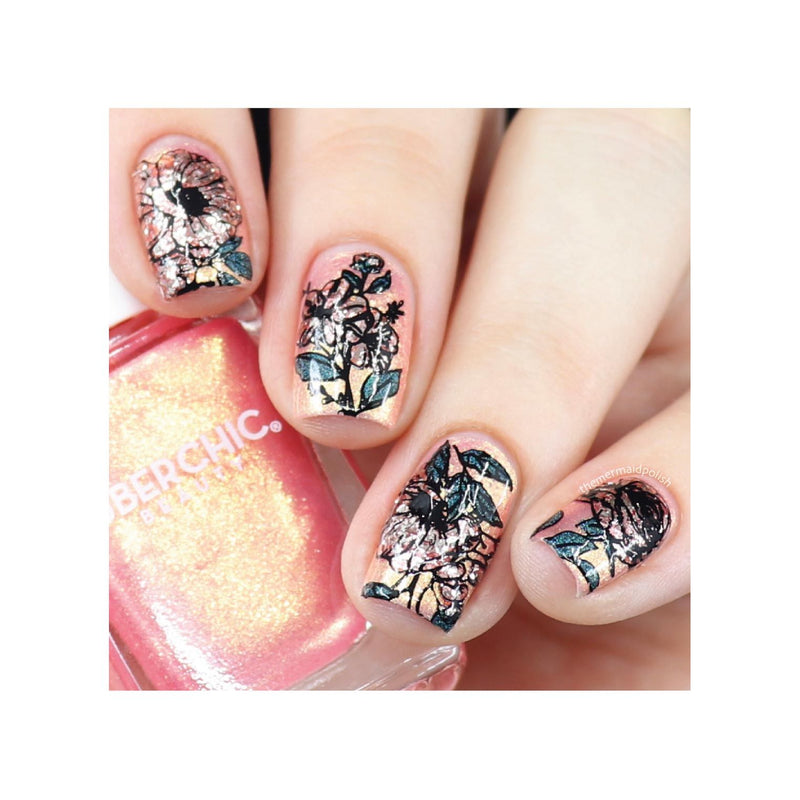 UberChic Beauty Flora & Fauna Stamping Plate Wheat