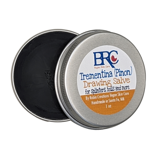 By Robin Creations Trementina Pinon Sap Drawing Salve First Aid Gray