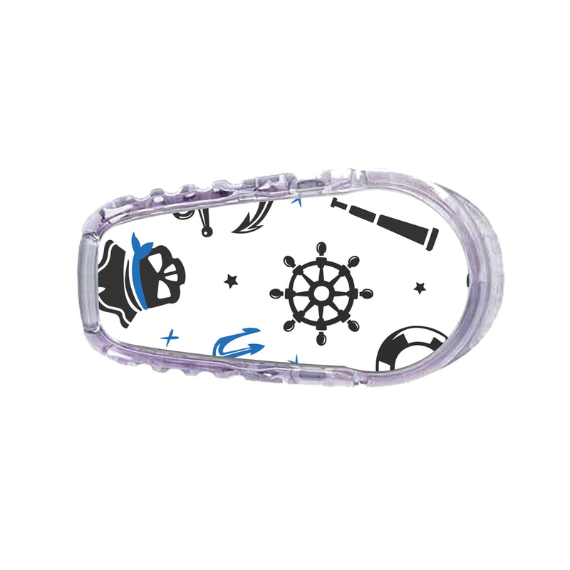 Peelz Pirates Dexcom G6 Transmitter Sticker Peelz/Stickers White Smoke