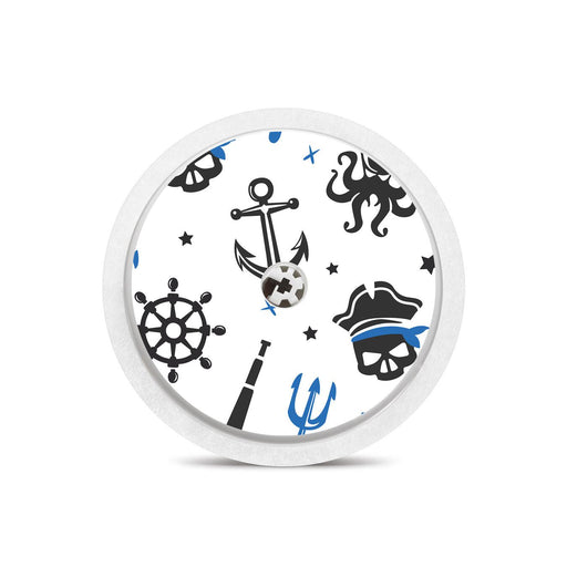 Peelz Pirates Freestyle Libre 2 Peelz/Stickers White Smoke Sensor Only