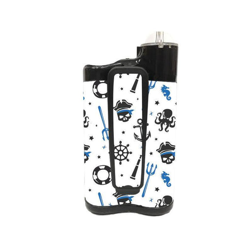 Peelz Pirates Sticker for Medtronic MiniMed 770G & 780G Peelz/Stickers White Smoke Back and Clip Peelz