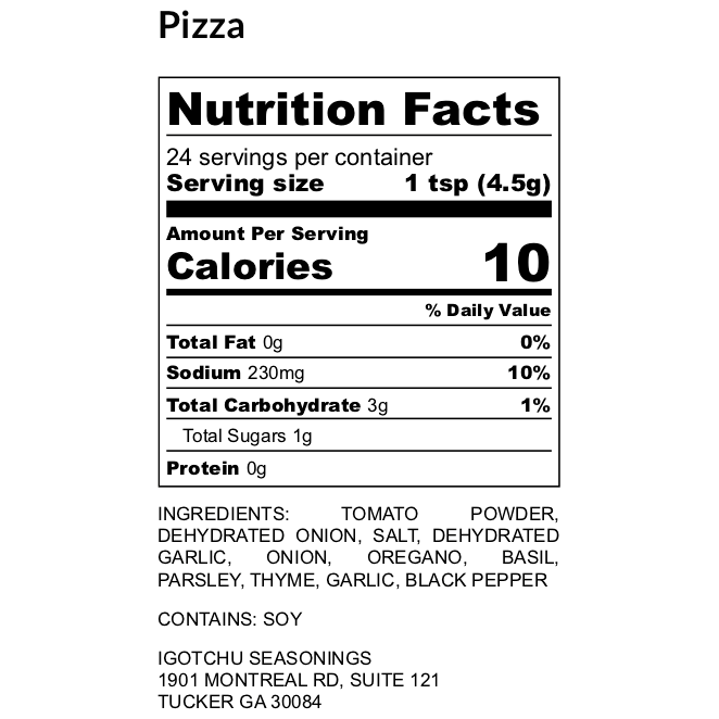Igotchu Pizza seasoning