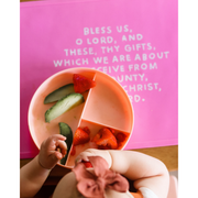 Be A Heart Meal Blessing Silicone Placemat Placemats Hot Pink Mustard Yellow,Bubblegum Pink,Cornflower Blue,Rose Pink,Sage Green,Smoky Blue